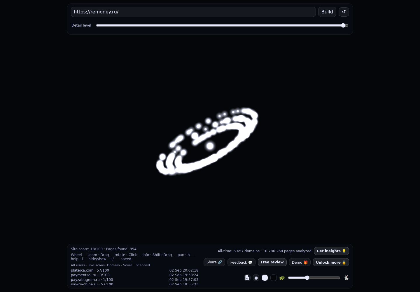 Remoney · граф Radar (RADAR_GRAPH)