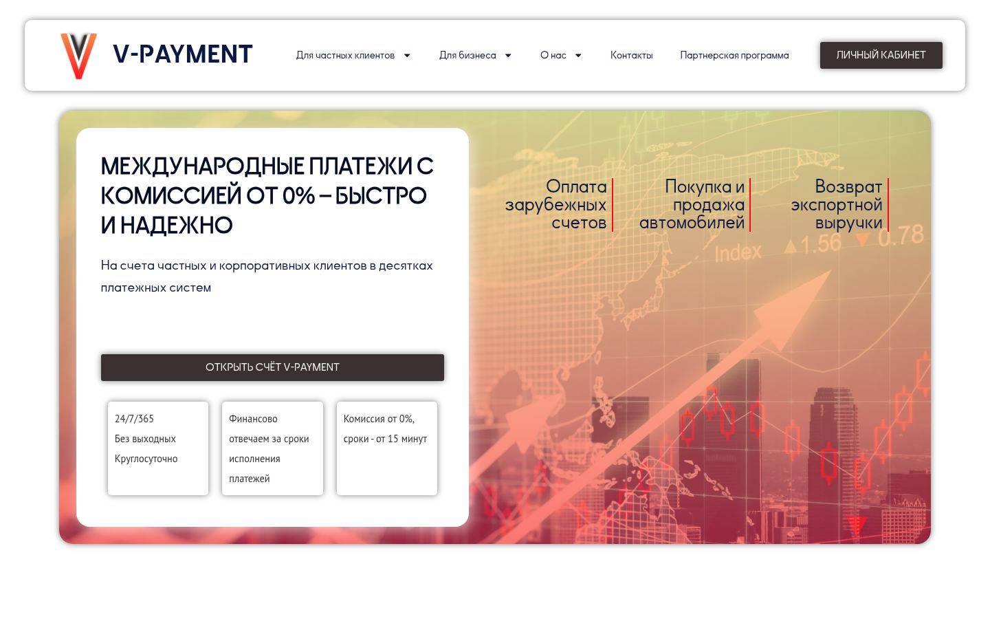 V-Payment · снимок главной страницы (HOMEPAGE_SCREENSHOT)